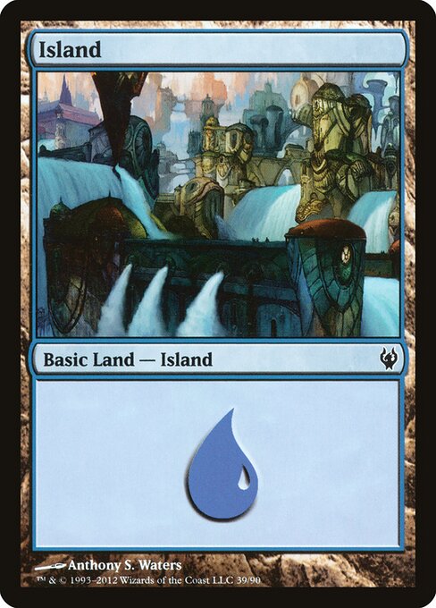 Island — Duel Decks: Izzet vs. Golgari #39, art by Anthony S. Waters
