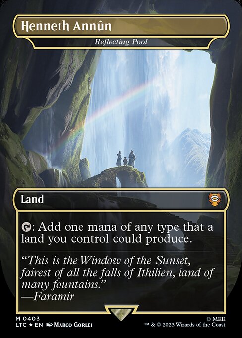 Reflecting Pool — Henneth Annûn — Tales of Middle-earth Commander #403, art by Marco Gorlei