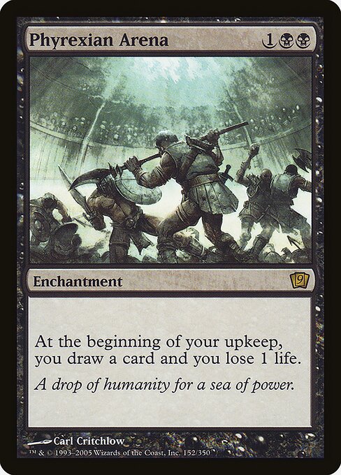 Phyrexian Arena — Ninth Edition #152★, art by Carl Critchlow