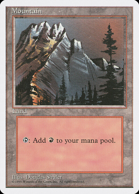 Mountain — Fourth Edition #373, art by Douglas Shuler