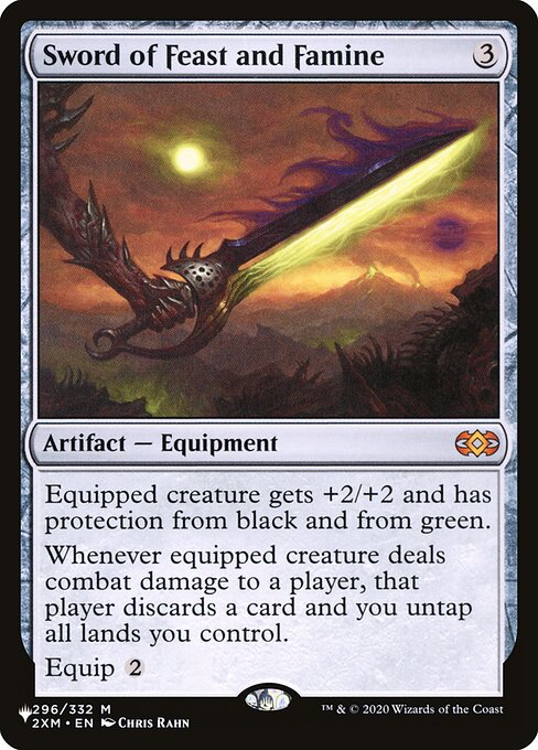 Sword of Feast and Famine — The List #2XM-296, art by Chris Rahn