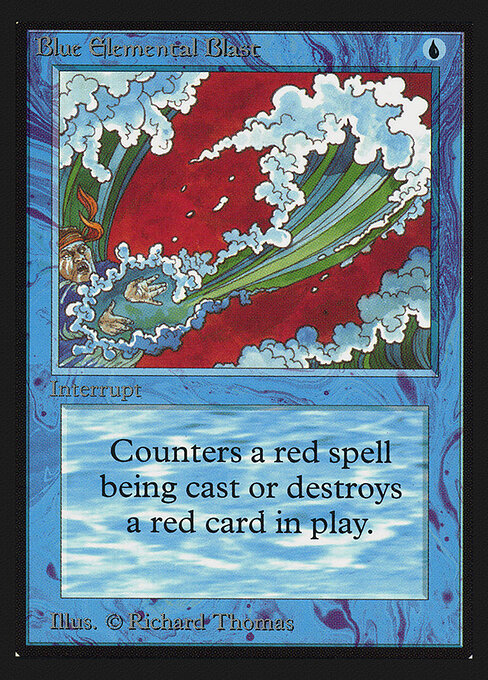Blue Elemental Blast — Collectors' Edition #50, art by Richard Thomas