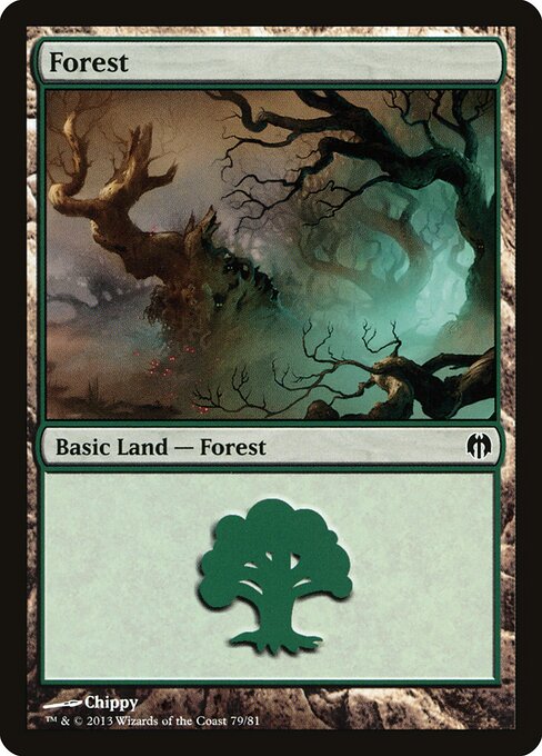 Forest — Duel Decks: Heroes vs. Monsters #79, art by Chippy