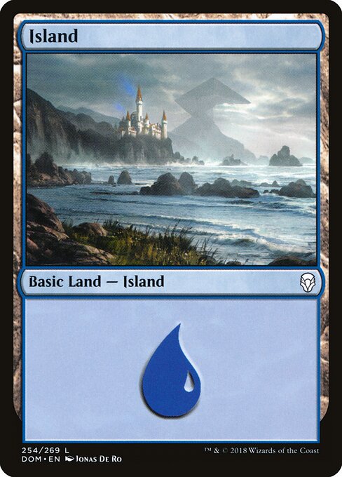 Island — Dominaria #254, art by Jonas De Ro