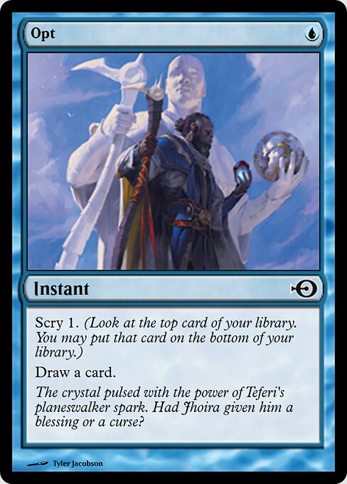 Opt — Magic Online Promos #68047, art by Tyler Jacobson