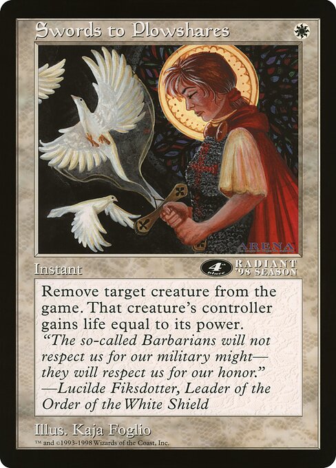 Swords to Plowshares — Oversized League Prizes #45, art by Kaja Foglio