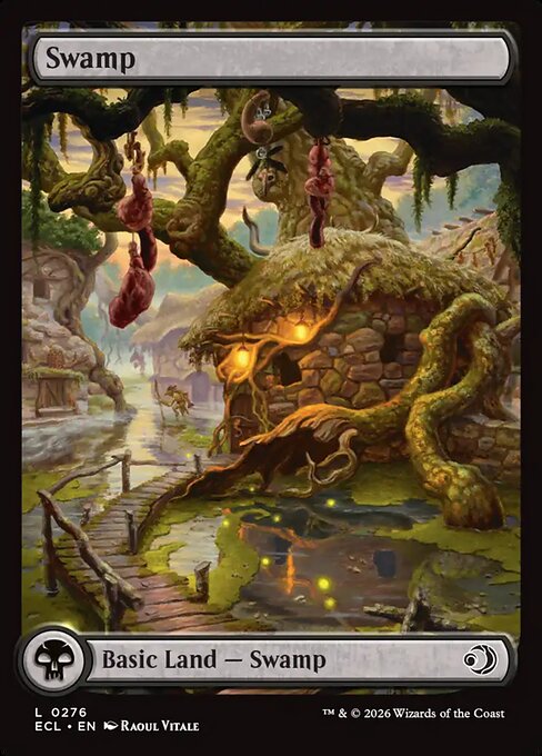 Swamp — Lorwyn Eclipsed #276, art by Raoul Vitale