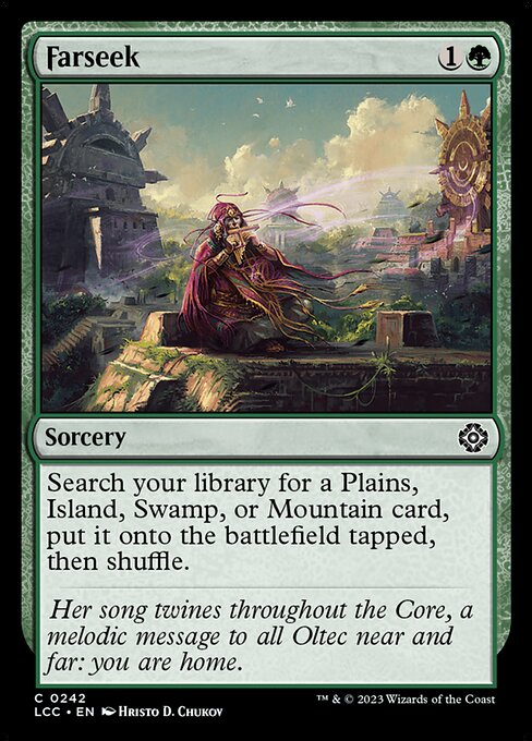 Farseek — The Lost Caverns of Ixalan Commander #242, art by Hristo D. Chukov