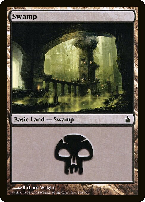 Swamp — Ravnica: City of Guilds #298, art by Richard Wright