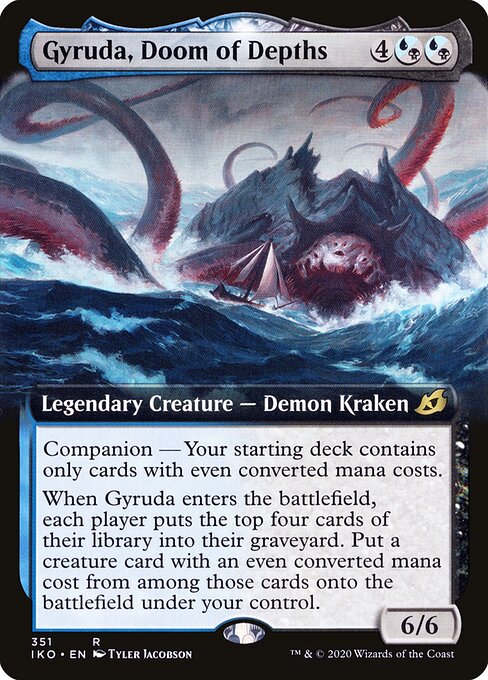 Gyruda, Doom of Depths — Ikoria: Lair of Behemoths #351, art by Tyler Jacobson