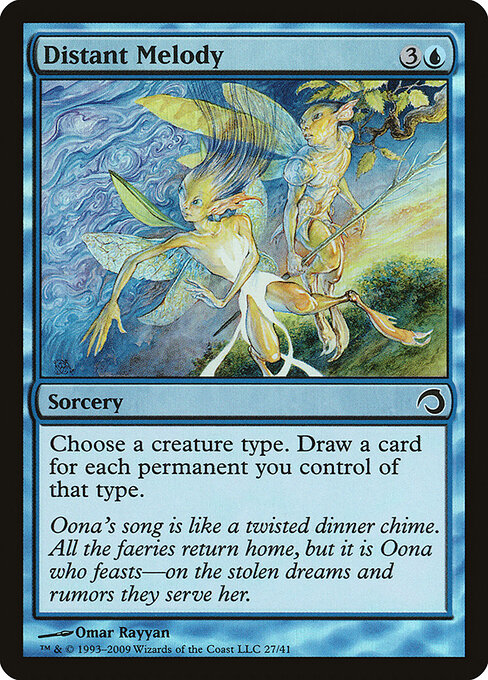Distant Melody — Premium Deck Series: Slivers #27, art by Omar Rayyan