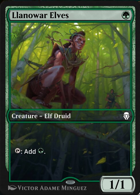 Llanowar Elves — MTG Arena Promos #4, art by Victor Adame Minguez