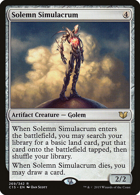 Solemn Simulacrum — Commander 2015 #269, art by Dan Murayama Scott