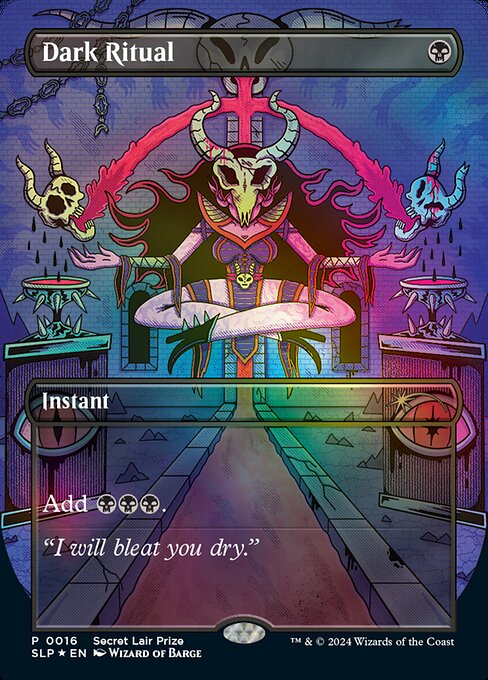 Dark Ritual — Secret Lair Promo #16, art by Wizard of Barge