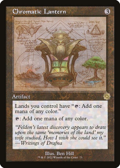 Chromatic Lantern — The Brothers' War Retro Artifacts #73, art by Ben Hill