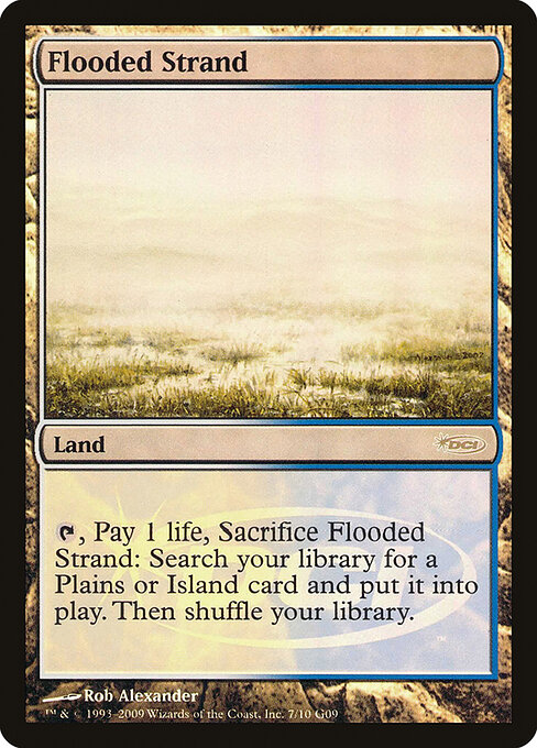 Flooded Strand — Judge Gift Cards 2009 #7, art by Rob Alexander
