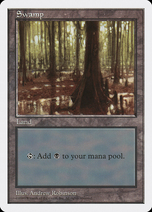 Swamp — Fifth Edition #439, art by Andrew Robinson