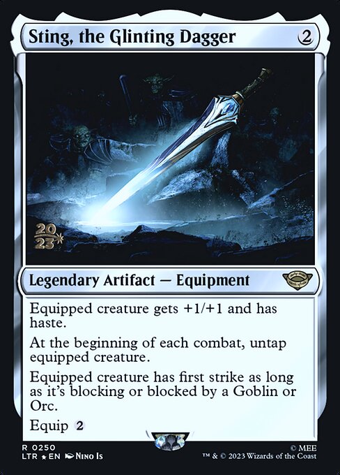 Sting, the Glinting Dagger — Tales of Middle-earth Promos #250s, art by Nino Is