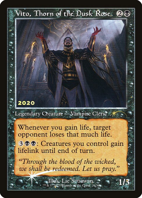 Vito, Thorn of the Dusk Rose — 30th Anniversary Play Promos #28, art by Lie Setiawan