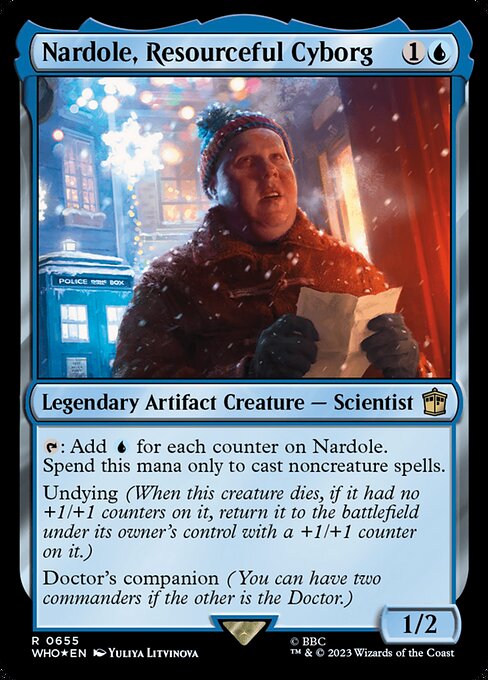 Nardole, Resourceful Cyborg — Doctor Who #655, art by Yuliya Litvinova