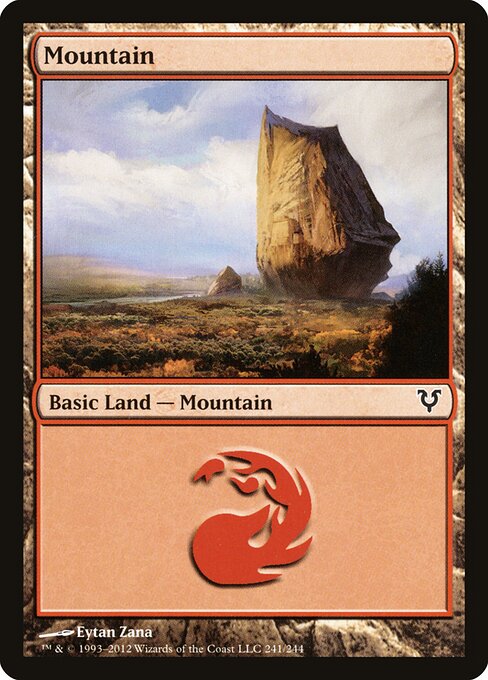 Mountain — Avacyn Restored #241, art by Eytan Zana