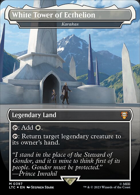 Karakas — White Tower of Ecthelion — Tales of Middle-earth Commander #397, art by Stephen Stark