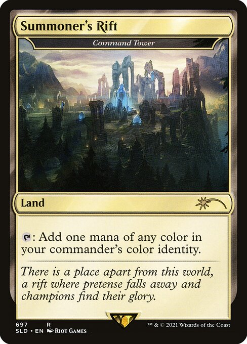 Command Tower — Summoner's Rift — Secret Lair Drop #697, art by Riot Games