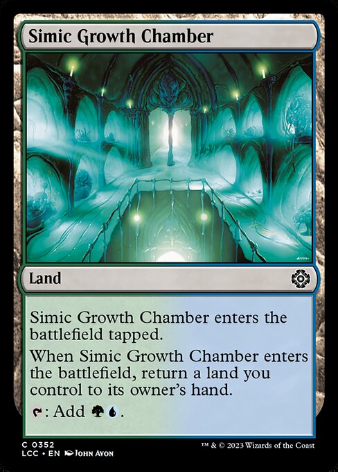 Simic Growth Chamber — The Lost Caverns of Ixalan Commander #352, art by John Avon