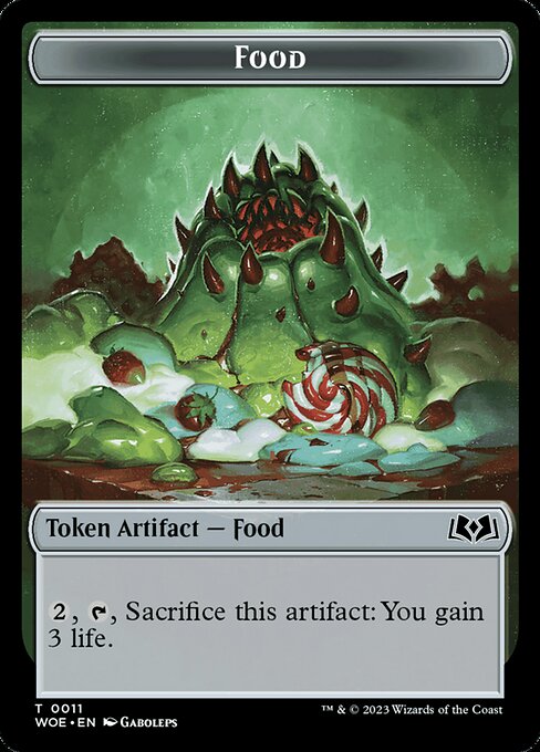 Food — Wilds of Eldraine Tokens #11, art by Gaboleps