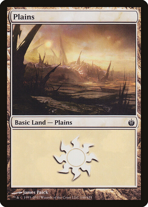 Plains — Mirrodin Besieged #146, art by James Paick