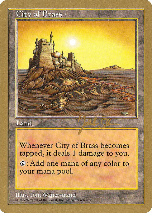 City of Brass — World Championship Decks 1997 #js413, art by Tom Wänerstrand