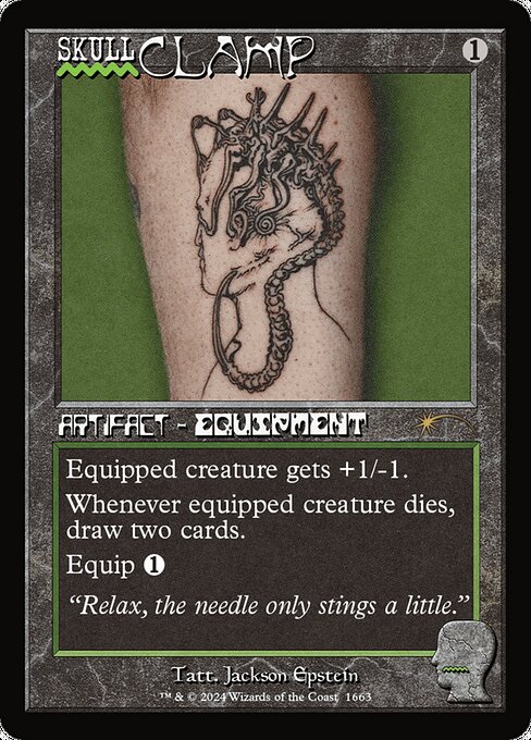 Skullclamp — Secret Lair Drop #1663, art by Jackson Epstein