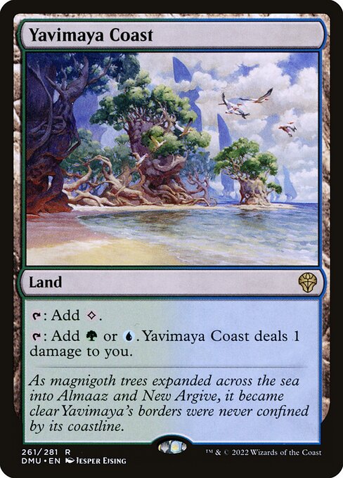 Yavimaya Coast — Dominaria United #261, art by Jesper Ejsing