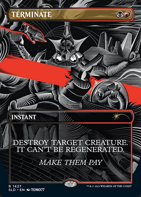 Terminate — Secret Lair Drop #1427, art by TOMO77