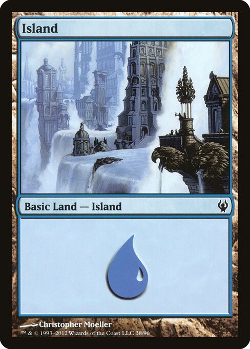 Island — Duel Decks: Izzet vs. Golgari #38, art by Christopher Moeller