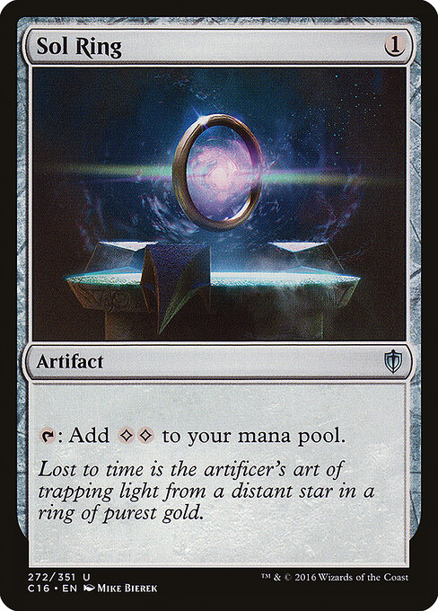 Sol Ring — Commander 2016 #272, art by Mike Bierek