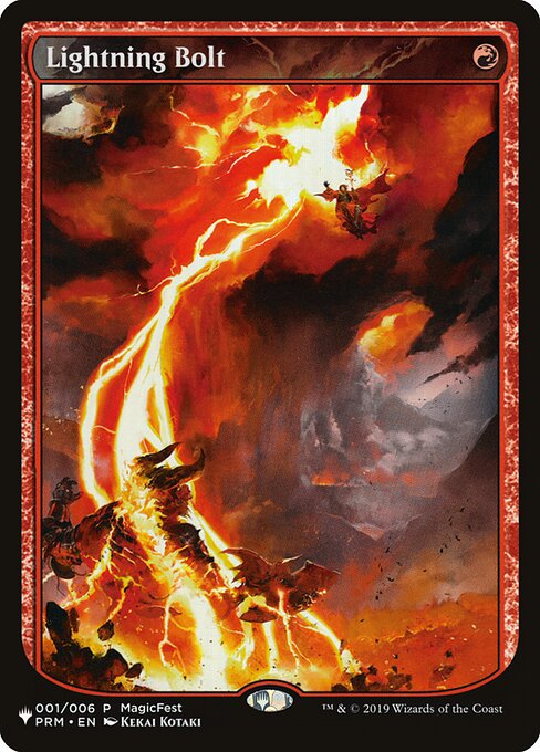 Lightning Bolt — The List #PF19-1, art by Kekai Kotaki