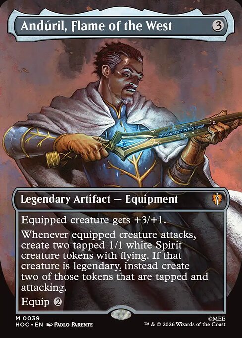 Andúril, Flame of the West — The Hobbit Eternal #39, art by Paolo Parente