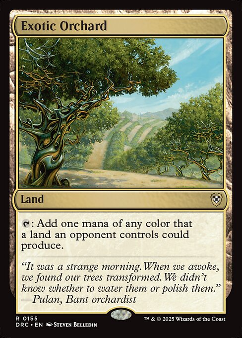Exotic Orchard — Aetherdrift Commander #155, art by Steven Belledin