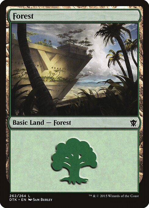 Forest — Dragons of Tarkir #262, art by Sam Burley