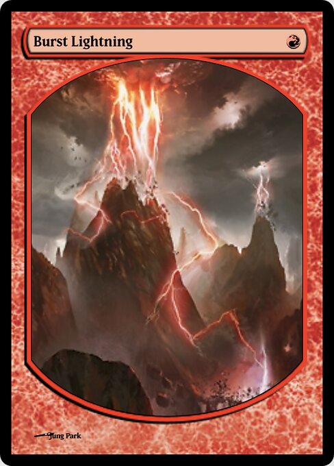 Burst Lightning — Magic Online Promos #37610, art by Jung Park