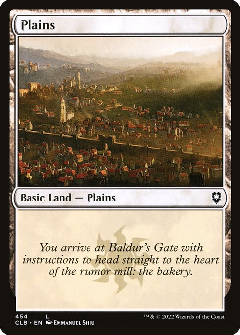 Plains — Commander Legends: Battle for Baldur's Gate #454, art by Emmanuel Shiu
