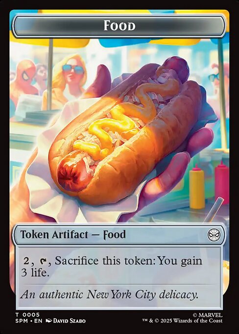 Food — Marvel's Spider-Man Tokens #5, art by David Szabo