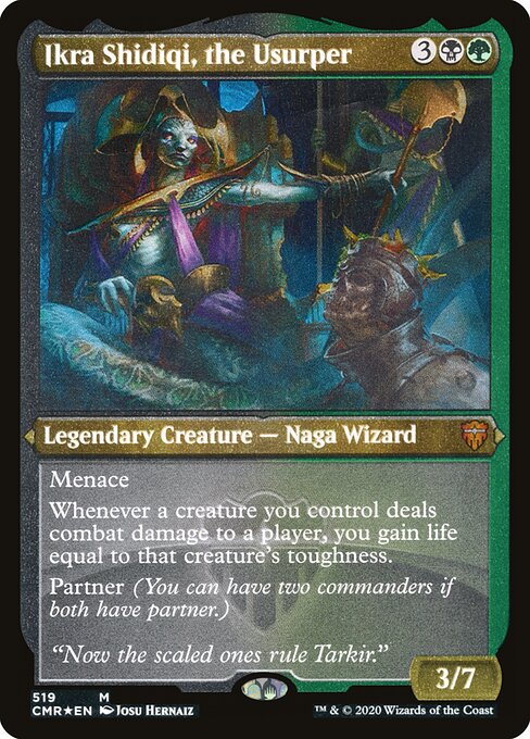 Ikra Shidiqi, the Usurper — Commander Legends #519, art by Josu Hernaiz