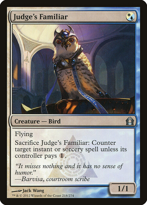 Judge's Familiar — Return to Ravnica #218, art by Jack Wang