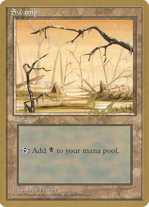Swamp — Pro Tour Collector Set #gb370, art by Dan Frazier