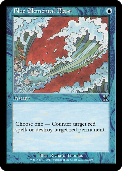 Blue Elemental Blast — Masters Edition IV #39, art by Richard Thomas