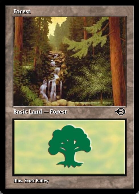 Forest — Magic Online Promos #293, art by Scott Bailey