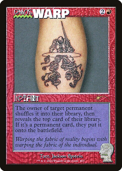 Chaos Warp — Secret Lair Drop #823, art by Jackson Epstein