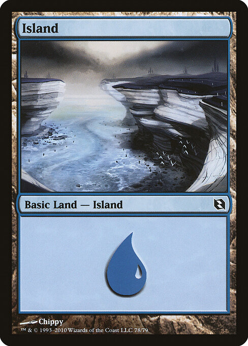 Island — Duel Decks: Elspeth vs. Tezzeret #78, art by Chippy